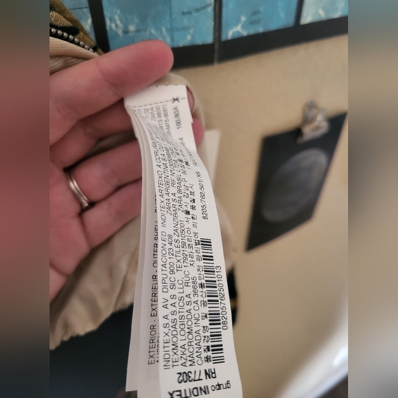 Zara Basic Floral Print Velvet Track Jacket - Picture 8 of 11